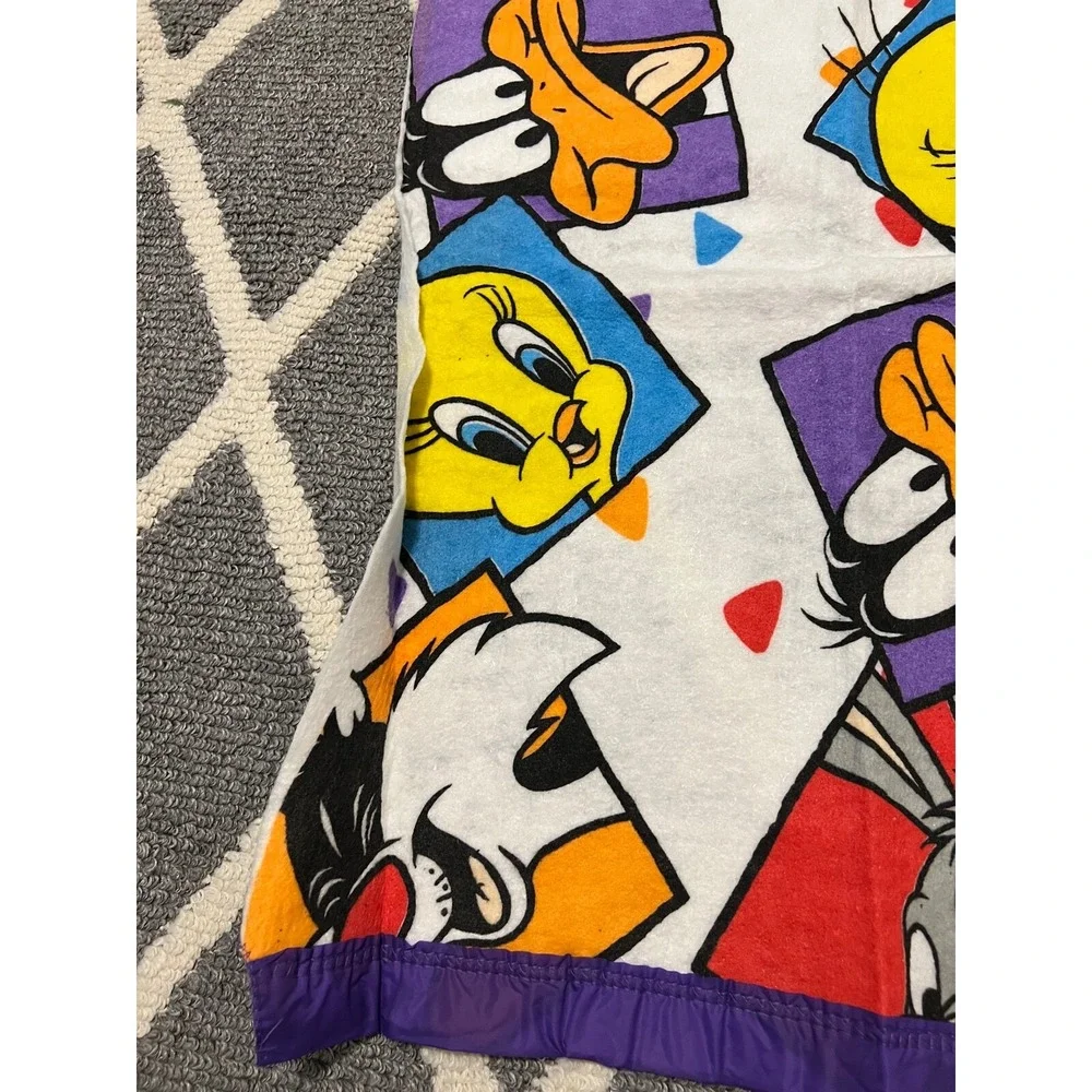 Vintage‎ Looney Tunes 1994 Toddler Blanket Bedspread 45